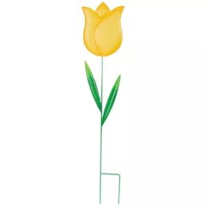 (3) Tulip Metal Garden Stake